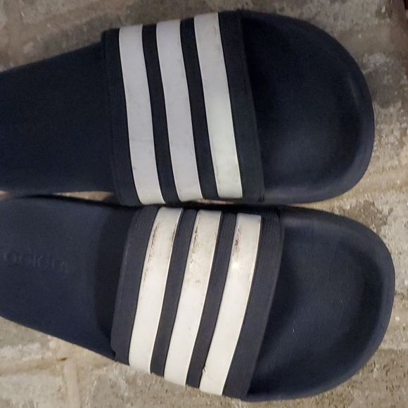 Adidas shoes sandals size 8 navy blue - Picture 3 of 12